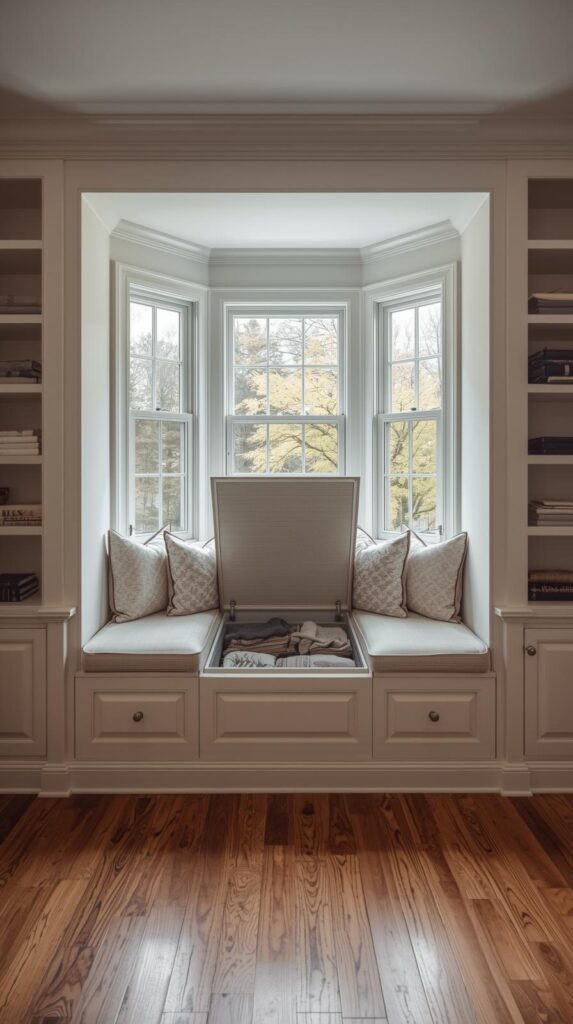 Built-In Window Seat Storage
