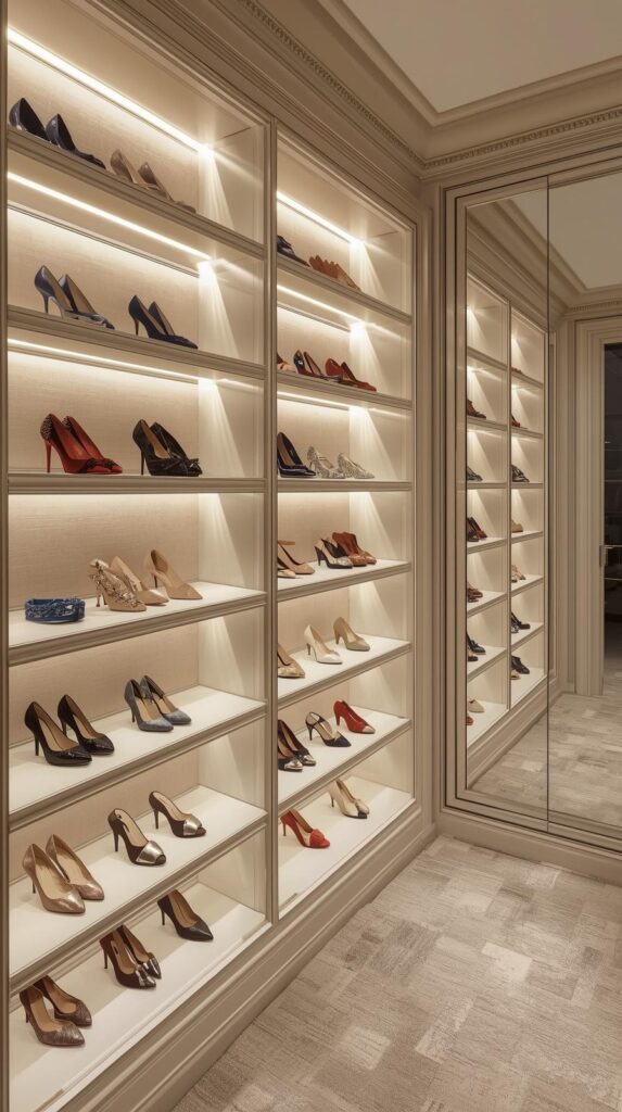 Crown Molding Ledge Shoe Display