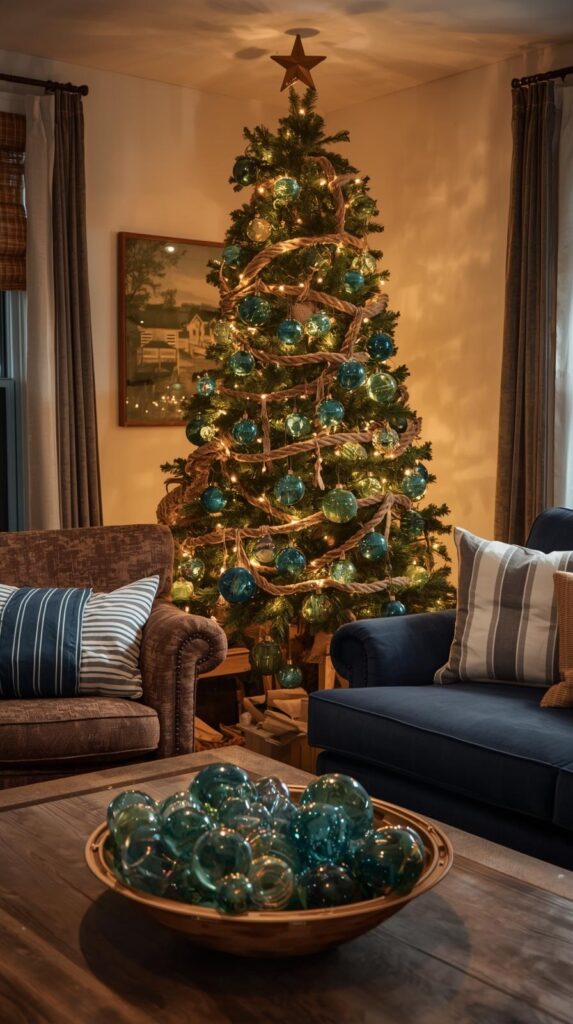 Glass Float Ornaments for Vintage Fishing Village Charm