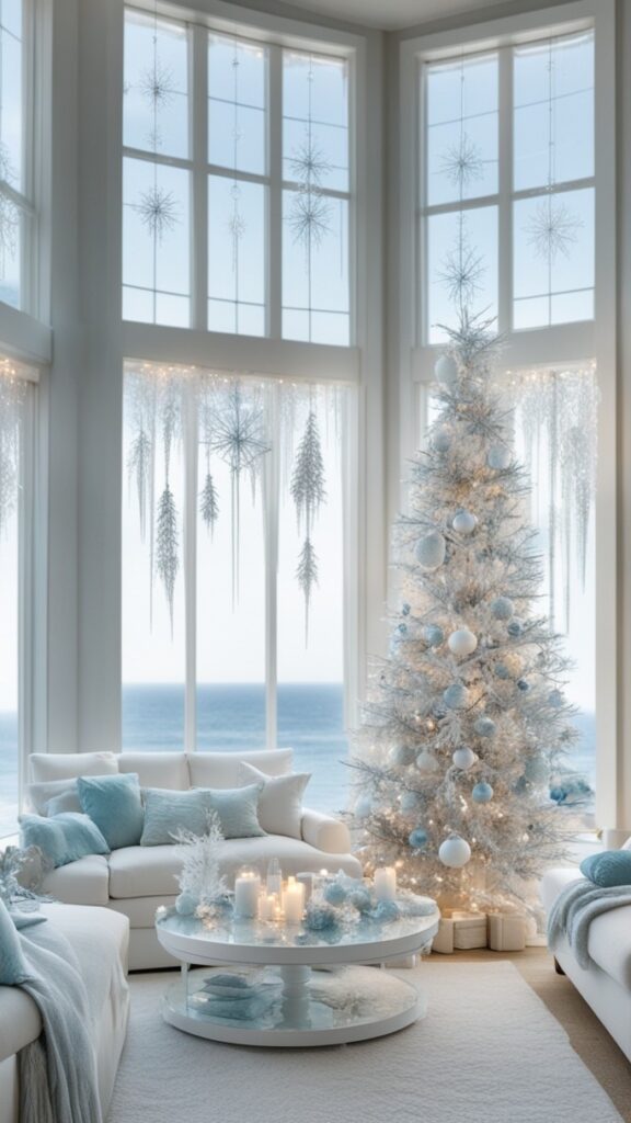 Icicle Ornaments That Mimic Sea Glass