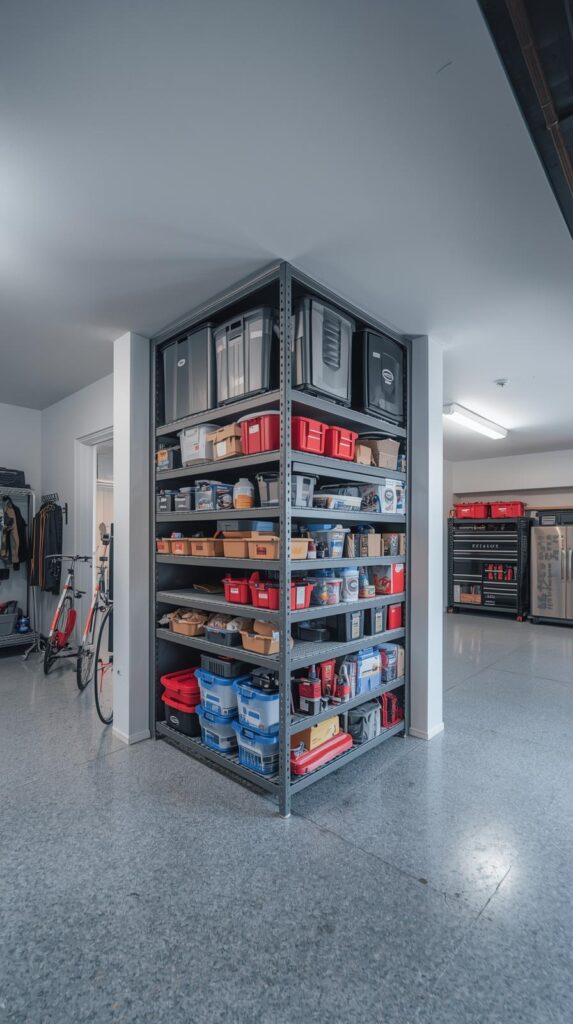 Install Corner Shelving Units