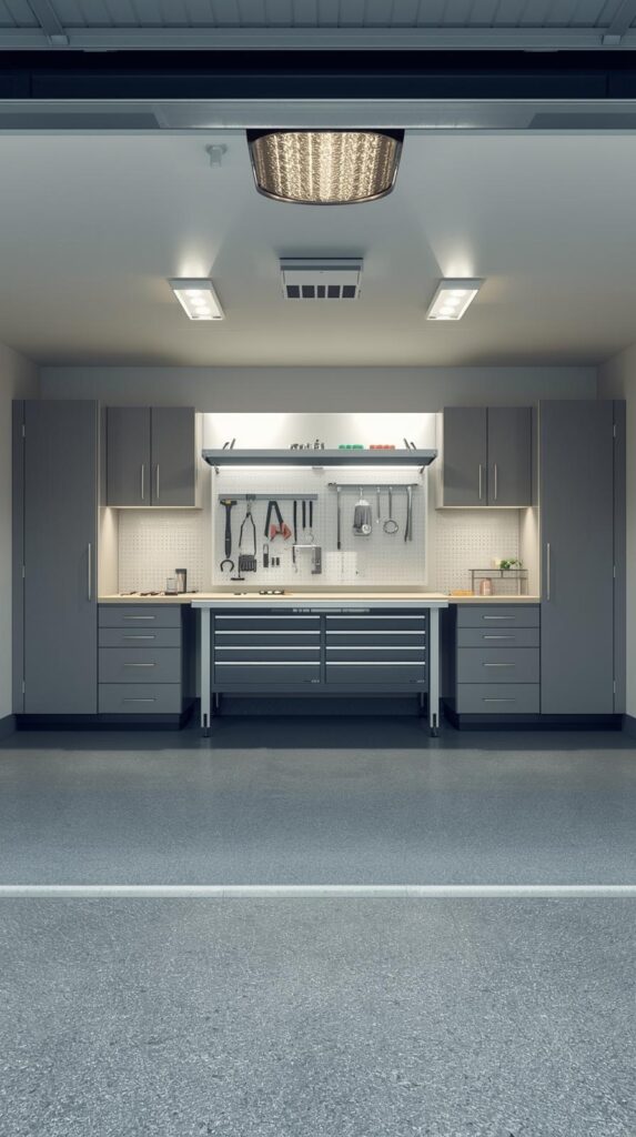 Mount Fold-Down Workbenches for Space Efficiency