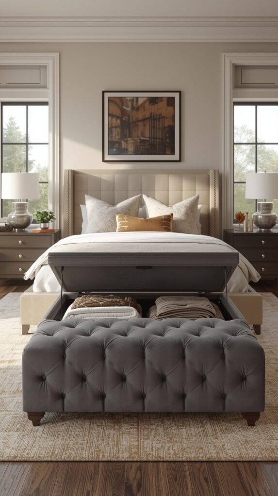 Ottoman with Hidden Storage