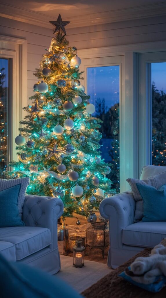 Turquoise Christmas Lights for Ocean Glow