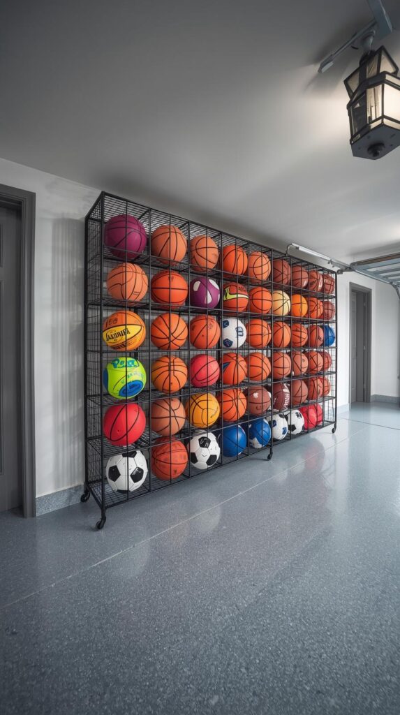 Use Bungee Cord Systems for Ball Storage