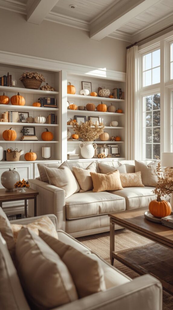 Arrange Pumpkins in Unexpected Places