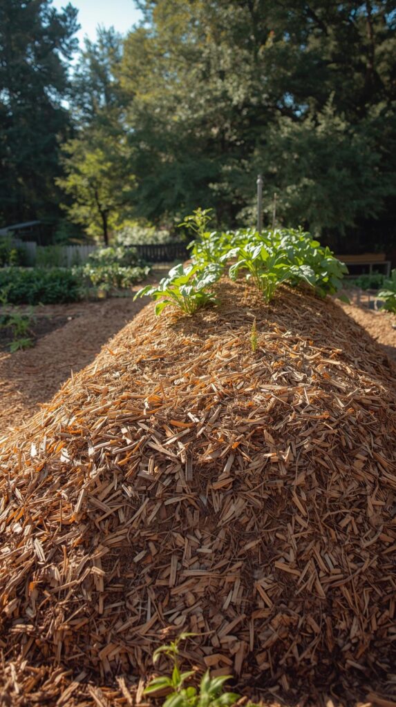 Hugelkultur Beds That Use Logs You'd Otherwise Burn
