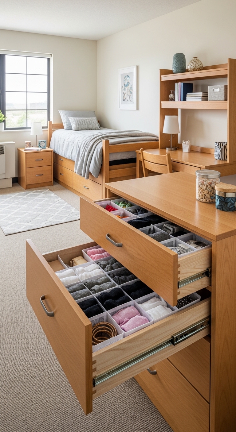 Drawer Organizers Tame the Dresser Chaos
