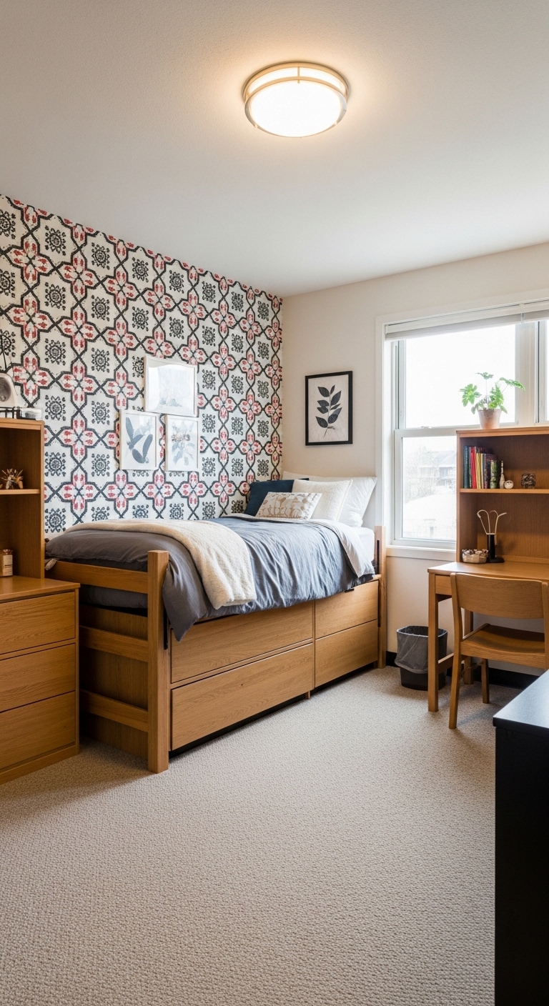 Removable Wallpaper Covers Institutional Beige