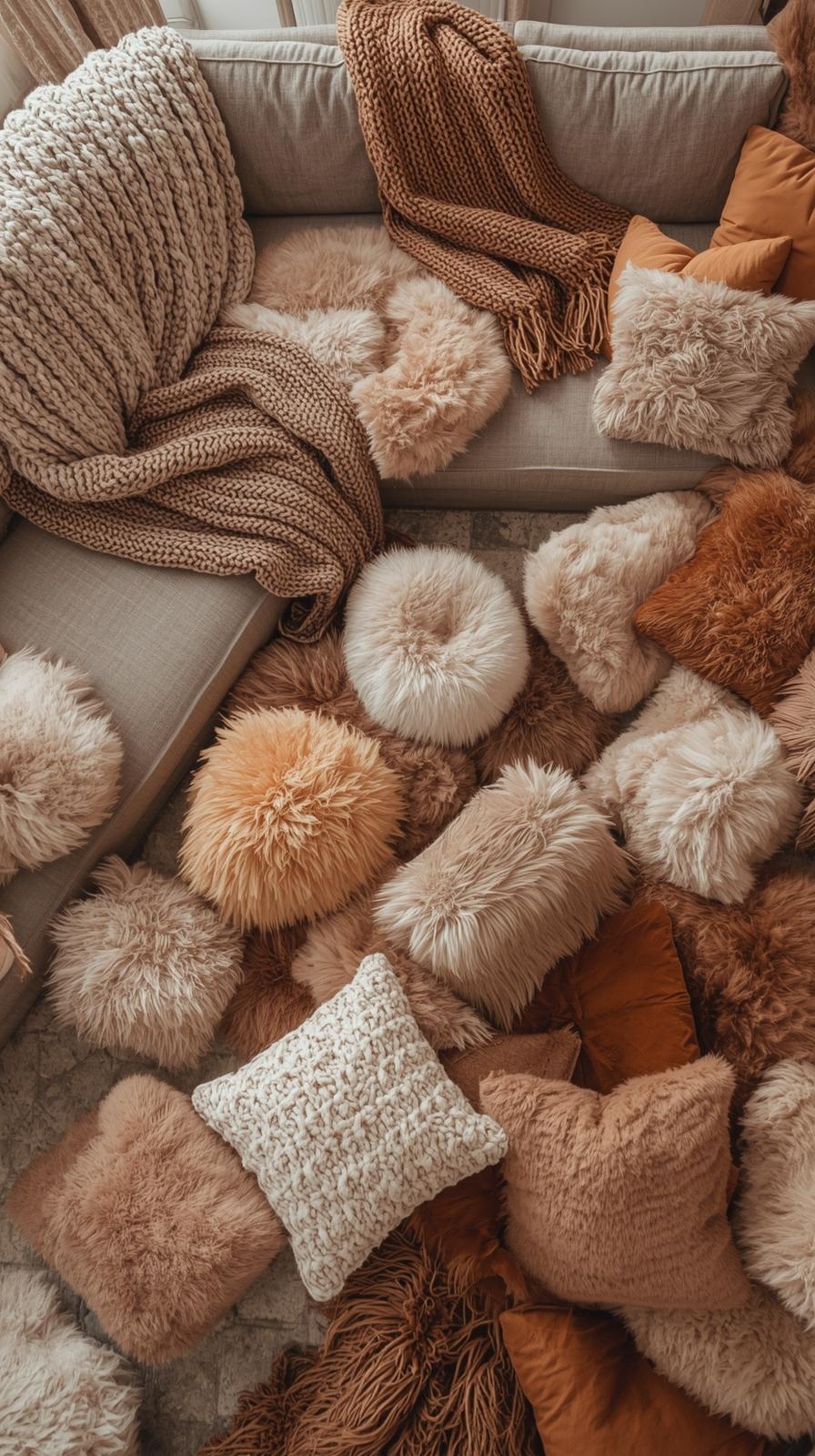 Set Up a Cozy Movie Marathon Nest with Throw Blankets