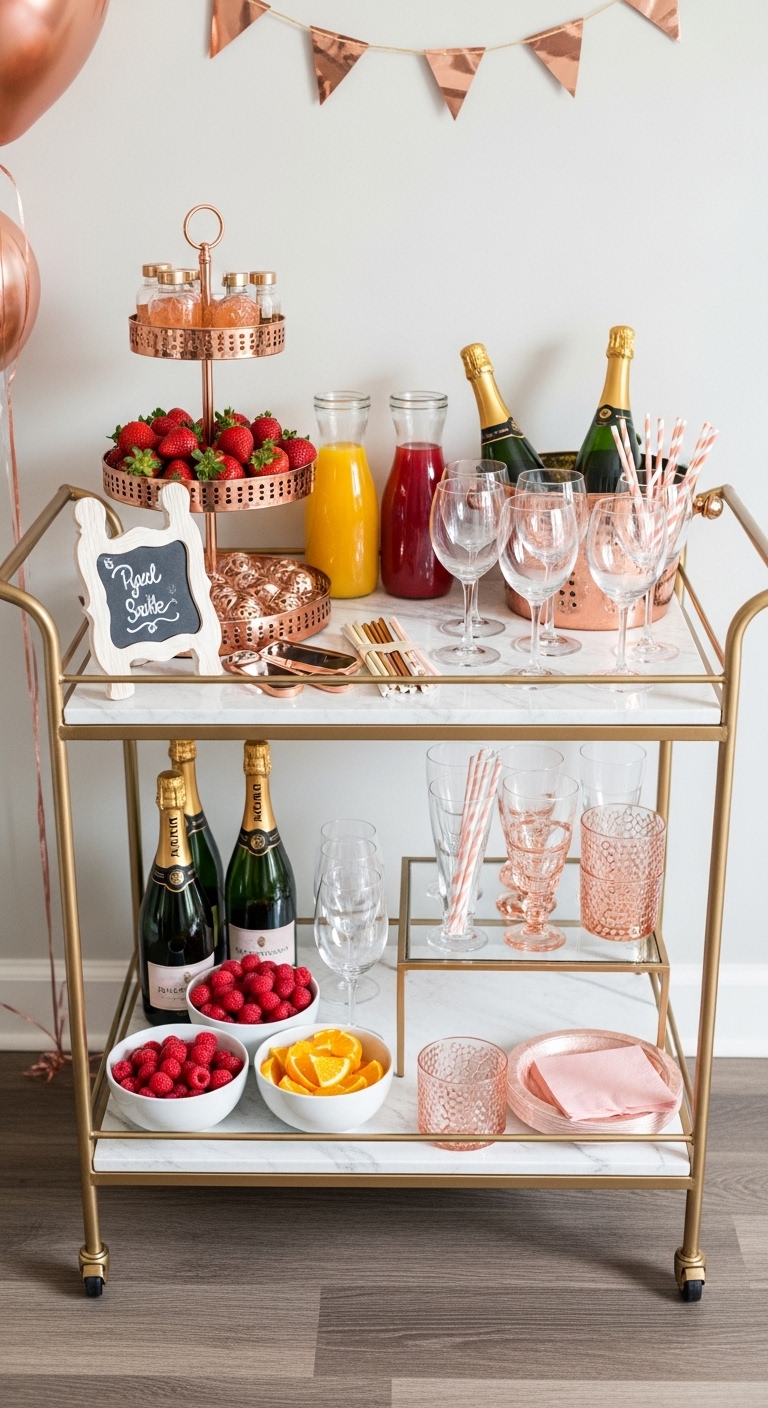 Set Up a DIY Mimosa or Cocktail Bar