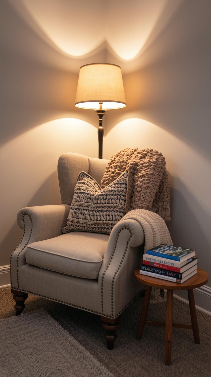 Set Up a Reading Nook with Layered Lighting Options