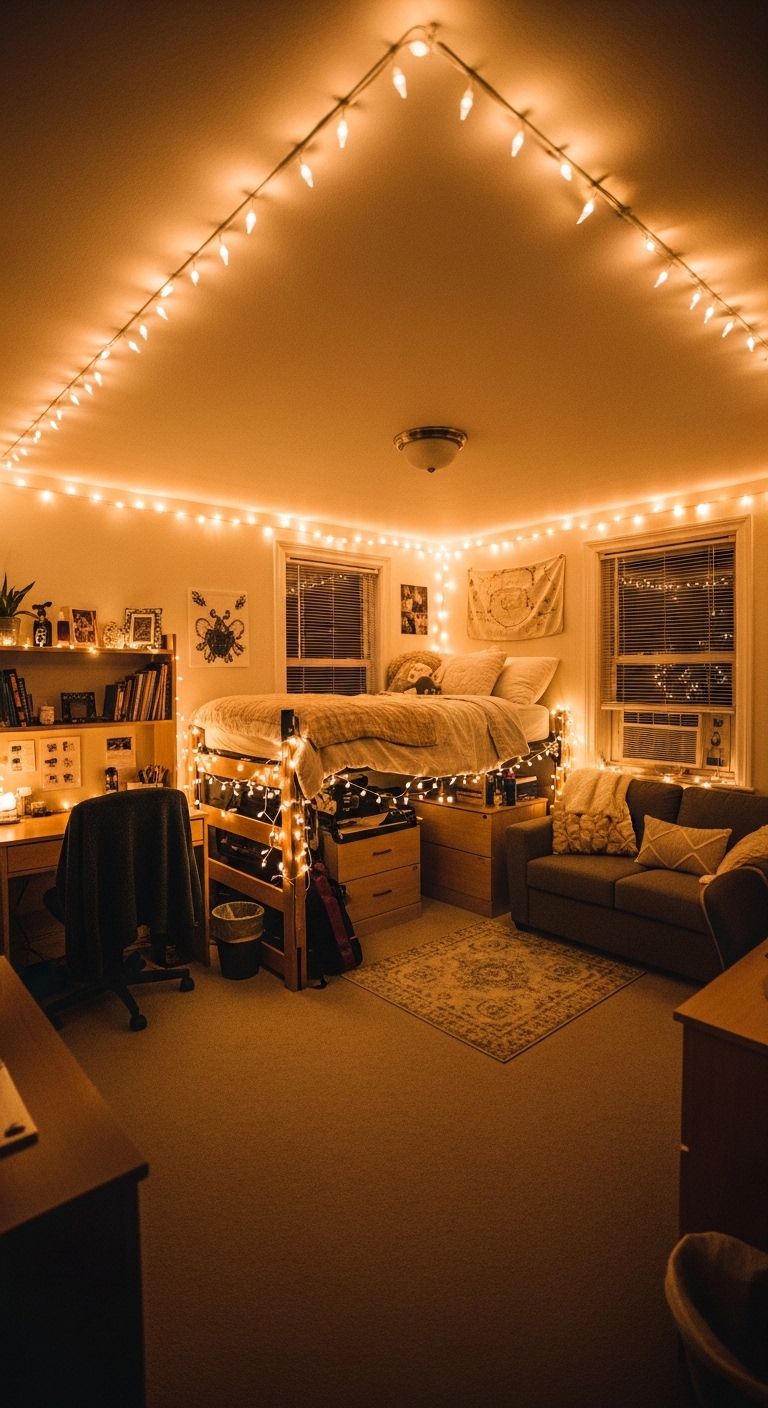String Lights Set the Mood Without Overhead Harshness