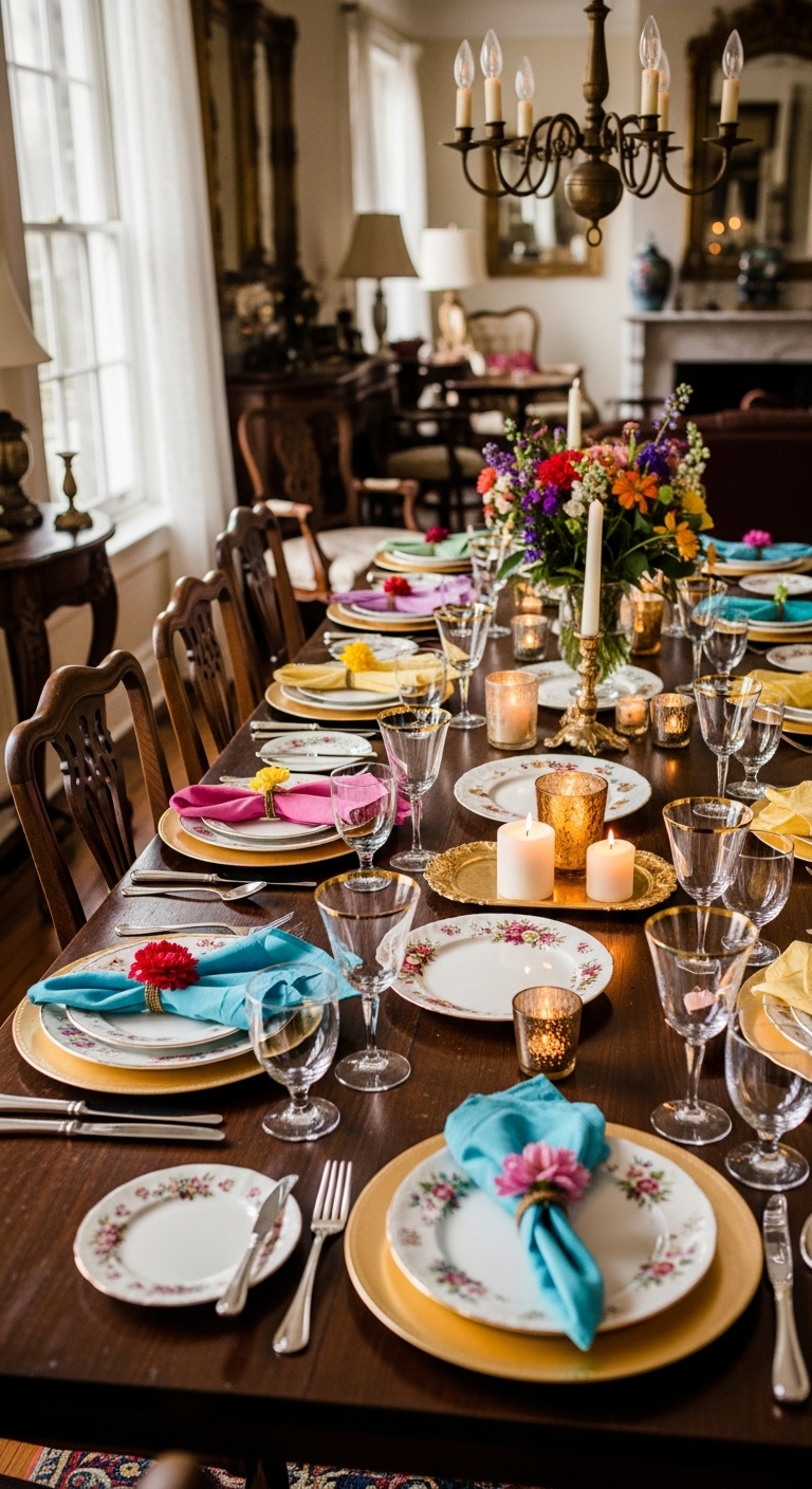 Style Your Table with Mismatched Vintage Plates