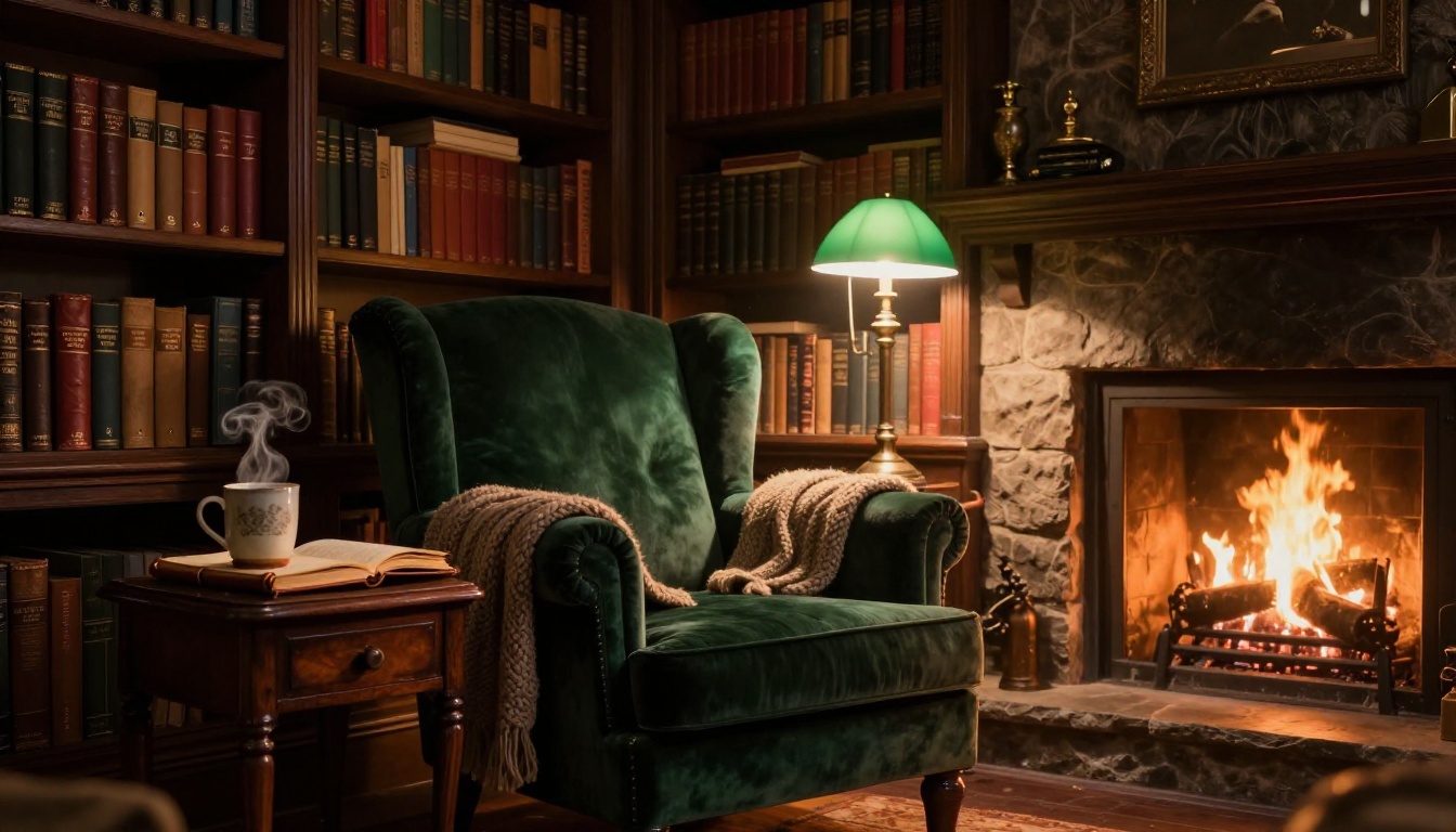 cozy home library