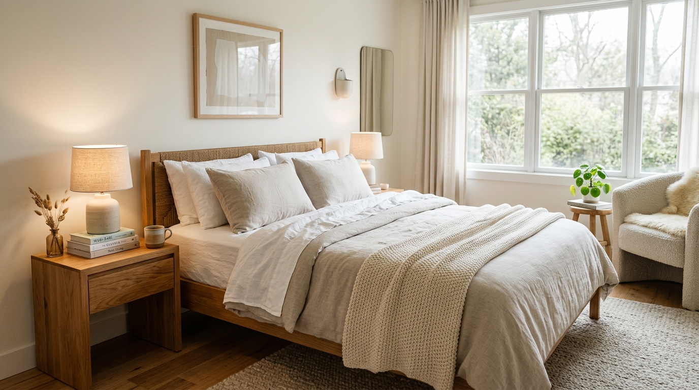 Cozy bedroom showing best paint colors for bedroom 2026