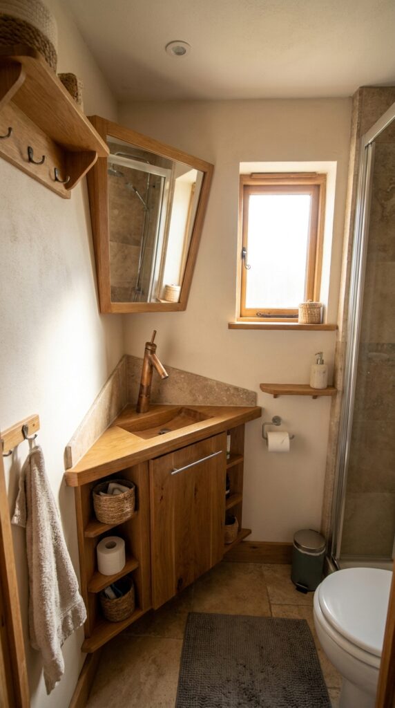 Corner Bathroom Vanity Idea