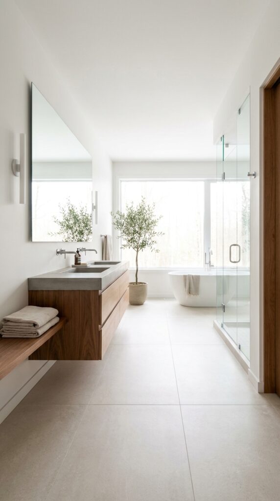 Floating Vanities for a Modern